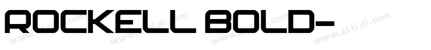 ROCKELL BOLD字体转换